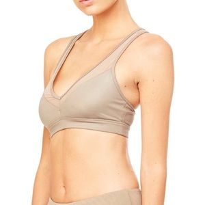 Alo Yoga Entice Bra - Gravel Glossy